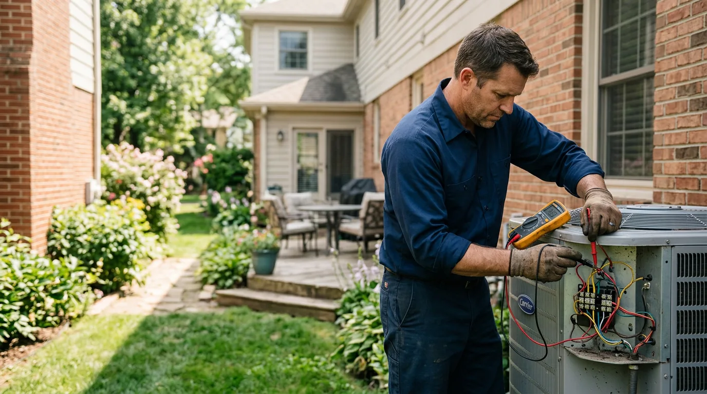 HVAC technician working near Tarawa Terrace, NC